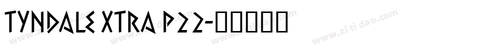 Tyndale Xtra P22字体转换